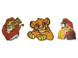 Lion King Simba & Nala Growing Up Embroidered Patch Set of 3 Lion King Simba & Nala Growing Up Embroidered Patch Set of 3