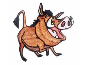 DISNEYS THE LION KINGS PUMBAA 3 1/4 Embroidered PATCH DISNEYS THE LION KINGS PUMBAA 3 1/4 Embroidered PATCH
