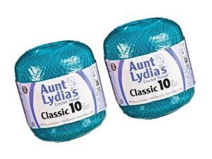 Aunt Lydias Crochet Thread - Size 10 - Peacock (2-Pack) Aunt Lydias Crochet Thread - Size 10 - Peacock (2-Pack)