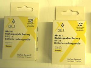 2X BP-508 BP-511 BP-511A BP-512 Batteries for CANON 5D 10D 20D 30D 40D 50D D30 2X BP-508 BP-511 BP-511A BP-512 Batteries for CANON 5D 10D 20D 30D 40D 50D D30