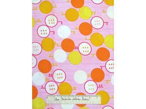 Sunny Daze Alice Kennedy Apple Citrus Fruit Pink - Timeless Treasures Fabric Sunny Daze Alice Kennedy Apple Citrus Fruit Pink - Timeless Treasures Fabric