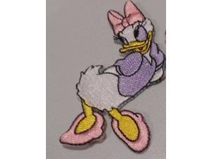 DISNEYS DAISY DUCK 3" TALL EMBROIDERED PATCH SEWN ON/IRON ON DISNEYS DAISY DUCK 3" TALL EMBROIDERED PATCH SEWN ON/IRON ON