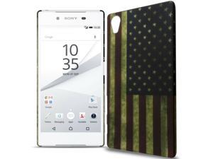 for Sony Xperia Z5 Case - USA Flag Design Hard Slim Back Cover