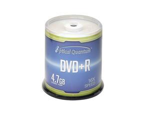 300 PC Optical Quantum 16X 4.7 GB DVD+R Logo Top Disc Blank Media OQDPR16LT-BX