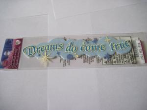Scrapbooking Stickers Disney Dreams Do Come True Cloth Blue Cloud Stars More Scrapbooking Stickers Disney Dreams Do Come True Cloth Blue Cloud Stars More