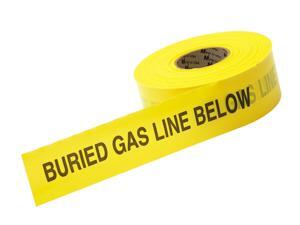 Mutual 17783 Polyethylene Non Detectable Underground Gas Line Marking Tape, 4... Mutual 17783 Polyethylene Non Detectable Underground Gas Line Marking Tape, 4...