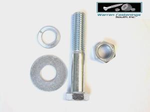 Nut 4250 PC Grade 5 Coarse Thread Bolt Flat & Lock Washer With Lock Nuts Kit 