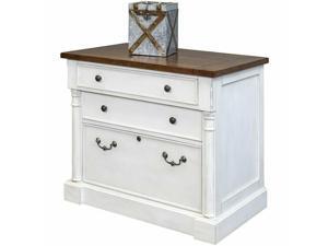 Martin Furniture Durham 3 Drawer Lateral File Cabinet in White Martin Furniture Durham 3 Drawer Lateral File Cabinet in White