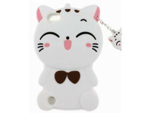 For iPod Touch 5th 6th 7th Gen - SOFT SILICONE RUBBER CASE COVER WHITE KITTY CAT For iPod Touch 5th 6th 7th Gen - SOFT SILICONE RUBBER CASE COVER WHITE KITTY CAT
