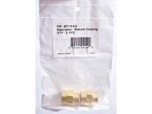 Power Product 2 Count Brass Pipe Fitting 1/2" x 3/8" Reducing Bushings BP119-8-6 Power Product 2 Count Brass Pipe Fitting 1/2" x 3/8" Reducing Bushings BP119-8-6