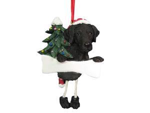 LABRADOODLE-CREAM-Dangling Legs Dog Christmas Ornament by E&S Pets 