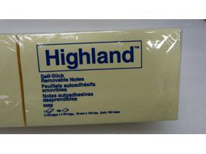 Highland Self-Stick 2 7/8 x 4 7/8 Pop-Up Notes Yellow 100-Sheet 12/Pack 6559 Highland Self-Stick 2 7/8 x 4 7/8 Pop-Up Notes Yellow 100-Sheet 12/Pack 6559