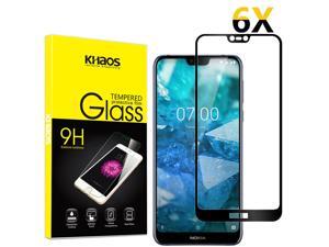 6-Pack Khaos For Nokia 7.1 Full Cover Tempered Glass Screen Protector -Black 6-Pack Khaos For Nokia 7.1 Full Cover Tempered Glass Screen Protector -Black