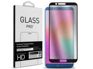 9H Tempered Glass For Huawei Honor View 10 / Honor V10 - Clear w/ Black Rim