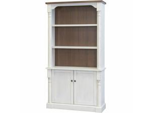 Martin Furniture Durham 3 Shelf Bookcase in Weathered White Martin Furniture Durham 3 Shelf Bookcase in Weathered White