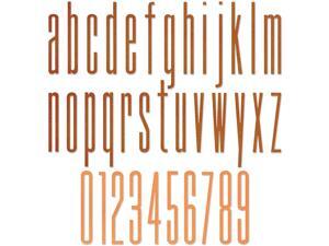 Sizzix Thinlits Die 665207 Alphanumeric Stretch Lower & Numbers by Tim Holtz 36 Sizzix Thinlits Die 665207 Alphanumeric Stretch Lower & Numbers by Tim Holtz 36