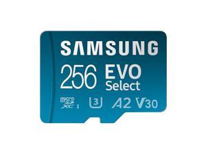 Samsung Evo Select + Adapter 256Gb Microsdxc 130Mb/S Full Hd & 4K Uhd, Uhs-I, U3, A2, V30 (Mb-Me256Ka/Am)