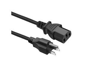 5 Ft 18 Awg 3 Prong Plug Ac Cable For Samsung Toshiba Lg Sharp Sony Aoc Benq Acer Asus Viewsonic Dell Compaq Computer Monitor Ibm And Lcd Tv Epson Printer 15 Meter Pc Power Cord