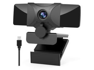 Webcam With Microphone 1080P Hd Usb Webcams With Privacy Cover Pc Desktop Laptop Computer Streaming Web Camera For Windows Mac Os Webcam For Video Calling Zoom Conference Gaming Online Classes