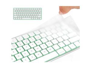 UPPERCASE GhostCover Premium Keyboard Protector Compatible with New iMac 24 with M1 Chips 2021 Magic Keyboard with Lock Button Without Numeric keypad Clear 