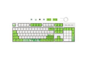 Pbt 108 Keycaps Oem Profile For Mx Switches, Dye Sublimation Custom Keycap With Key Puller, 6.25U Space Bar, Ansi English (Us) Layout For 61/87/104 60% Mechanical Keyboards(Only Keycaps, Forest Theme)