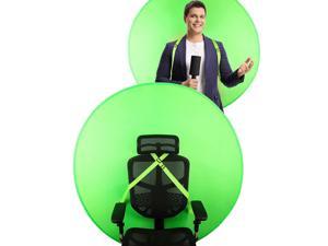 Green Screen For Chair 142Cm 56In Green Screen Chair Attachment Background Retractable Chromakey Backdrop Panel For Streaming Gaming Zoom, Just Green