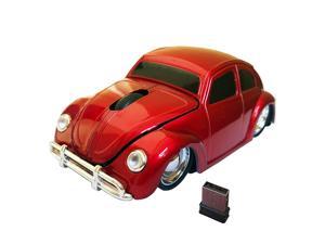 2.4G Wireless Car Mouse 1967'S Vw Beetle Classical Shaped Car Computer Mouse Ergonomic Gaming Mice For Desktop Laptop Pc Window 10