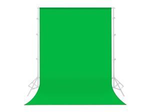UTEBIT Green Backdrop 1.8 x 2.8M 100% Cotton Muslin Collapsible Photography Backdrops Background Screen 6 x 9FT Not Reflective with Rod Pocket for Photo Video Studio Shooting 