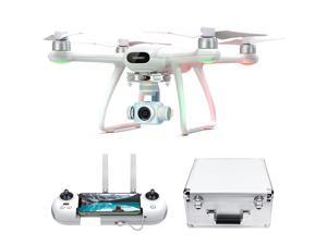 Dreamer Pro Drones With Camera For Adults, 3-Axis Gimbal Gps Quadcopter With 2Km Fpv Transmission Range, 28Mins Flight, Brushless Motor, Auto-Return, Portable Carry Case And 32G Sd Card
