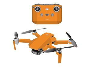 Compatible With Dji Mini 2 Portable Drone - Solid Orange | Protective, Durable, And Unique Vinyl Decal Wrap Cover | Easy To Apply, Remove, And Change Styles | Made In The Usa