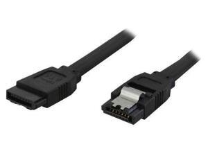 24inch SATA3.0 6Gbs cable,straight to straight, Black w/ metal latch 24inch SATA3.0 6Gbs cable,straight to straight, Black w/ metal latch