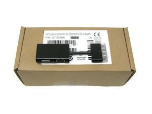 New Genuine HP Dock Connector to Ethernet and VGA Adapter G7U78AA New Genuine HP Dock Connector to Ethernet and VGA Adapter G7U78AA