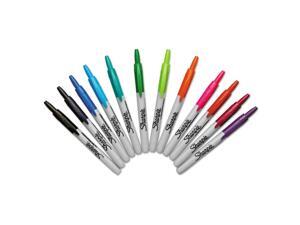 Sharpie Retractable Permanent Markers Fine Point Asstd. 12/Set 32707 Sharpie Retractable Permanent Markers Fine Point Asstd. 12/Set 32707