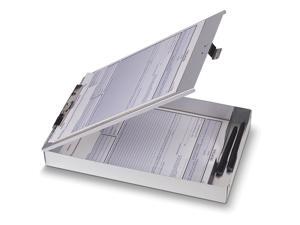 Oic Aluminum Storage Clipboard - 1" Capacity - 1 Compartment - 8.50" X 12" - Oic Aluminum Storage Clipboard - 1" Capacity - 1 Compartment - 8.50" X 12" -