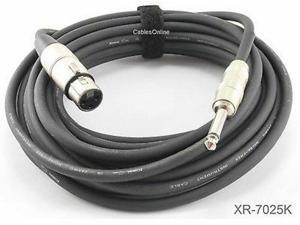 15ft Kirlin XLR 3-Pin Male to Female 20AWG//2C OFC Microphone Cable XR-0015A