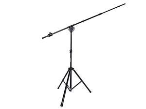 LyxPro SMT-1 Professional Microphone Stand Heavy Duty 90” Studio Overhead Boom Stand with Rolling Casters, 87” Extra Long Telescoping Arm Mount, Foldable Tripod Legs & Adjustable Counterweight