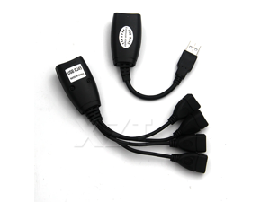 Professional 4 USB Port 2.0 USB Extension Extender Adapter Up To 45meter 150FT CAT5/5E/6 Single Ethernet Cable USB TO RJ45 Professional 4 USB Port 2.0 USB Extension Extender Adapter Up To 45meter 150FT CAT5/5E/6 Single Ethernet Cable USB TO RJ45