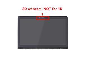 Compatible 15.6 inch FullHD 1080P IPS LED LCD Display Touch Screen Digitizer Assembly + Bezel + Touch Control Board Replacement for HP Envy 15-as133cl X6V56UA (2D Webcam)