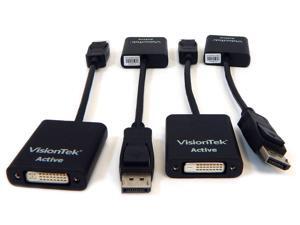Lot-4 VisionTek Display Port to DVI-D Adapter 900340R-L4 Lot-4 VisionTek Display Port to DVI-D Adapter 900340R-L4