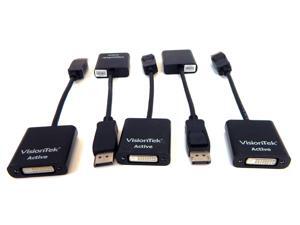 Lot-5 VisionTek Display Port to DVI-D Adapter 900340R-L5 Lot-5 VisionTek Display Port to DVI-D Adapter 900340R-L5
