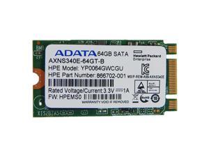 HP ADATA 64GB 6G SATA M.2 2242 SSD Drive 866702-001 AXNS340E-64GT-B HP ADATA 64GB 6G SATA M.2 2242 SSD Drive 866702-001 AXNS340E-64GT-B