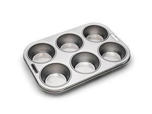 fox run 4867 muffin pan, 6 cup, stainless steel fox run 4867 muffin pan, 6 cup, stainless steel