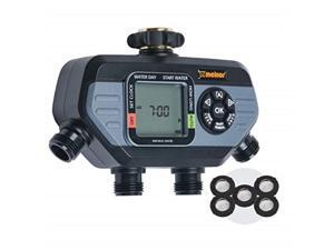 melnor 65038amz hydrologic 4zone digital water timer with 5 stainless steel filter washers set,  bundle