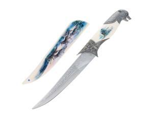 14 Inch Ornamental Wolf Dagger Decorative Collectors Knife Outdoor Hunting
