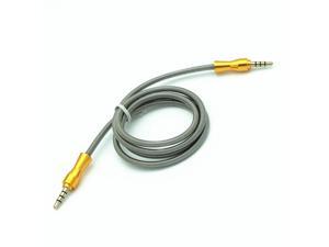 5ft 3.5mm Metal Head Stereo Male to Male M/M pro Extension AUX OFC Audio Cable 5ft 3.5mm Metal Head Stereo Male to Male M/M pro Extension AUX OFC Audio Cable