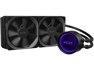 NZXT Kraken X53 240mm - RL-KRX53-01 - AIO RGB CPU Liquid Cooler - Rotating Infinity Mirror Design - Improved Pump - Powered By CAM V4 - RGB Connector - Aer P 120mm Radiator Fans (2 Included)
