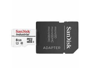 SanDisk 8GB Industrial Grade MLC Micro SDHC Class 10 SDSDQAF3-008G-I Memory Card (1 Pack) with SD Adapter