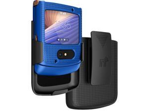 Cobalt Blue Hard Case Cover and Belt Clip for Motorola RAZR 5G Flip Phone (2020)
