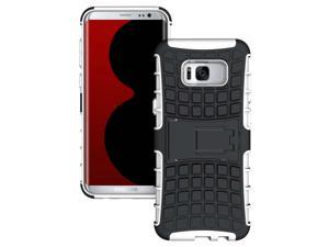 WHITE GRENADE GRIP SKIN HARD CASE COVER STAND FOR SAMSUNG GALAXY S8 PLUS S8