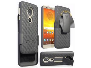Black Kickstand Case Cover  Belt Clip Holster for Motorola Moto G6 PlayForge